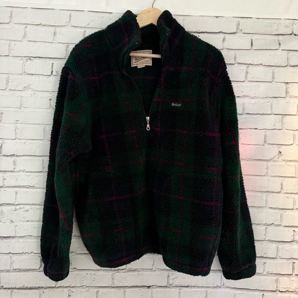 Woolrich‎ Tartan Fleece Jacket with Zip